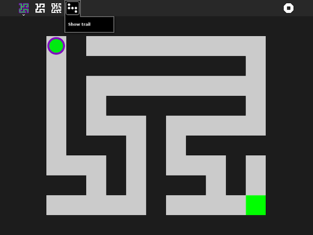 Maze activity screenshot